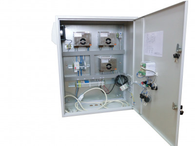 шкаф автоматики увлажнителя воздуха с блоком питания для 6-ти модулей по 7 л/час
